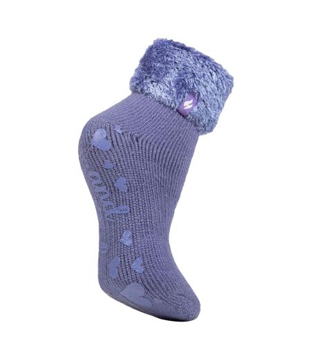 Ladies Non Slip Thermal Low Cut Slipper Bed Socks with Grips