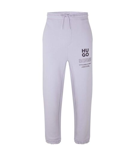 Mens Dapurlonga Logo Relaxed Fit Joggers Light Purple Hugo