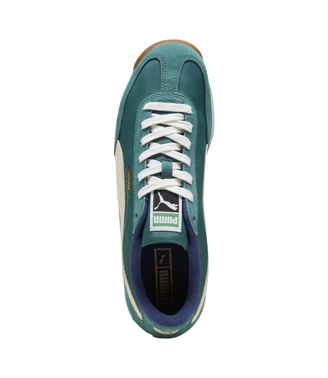 Baskets Motif/style Rétro Easy Rider Homme Émeraude Blanc Puma-3