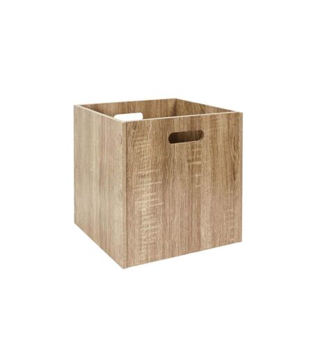 Cube de Rangement Bois 30x30cm Naturel