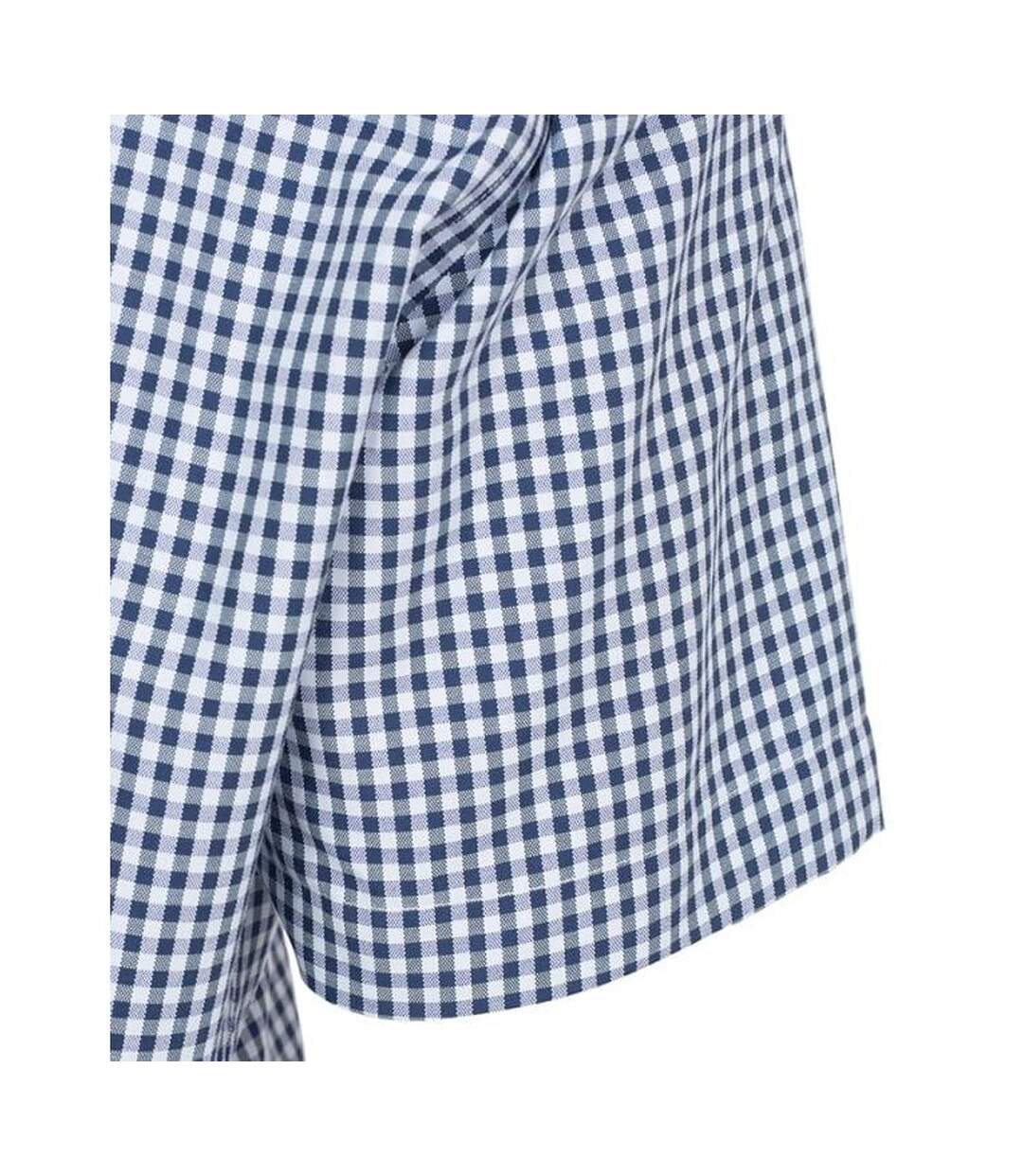 Chemise Motif/style À Carreaux Havaii Homme Noir Di Selentino-4