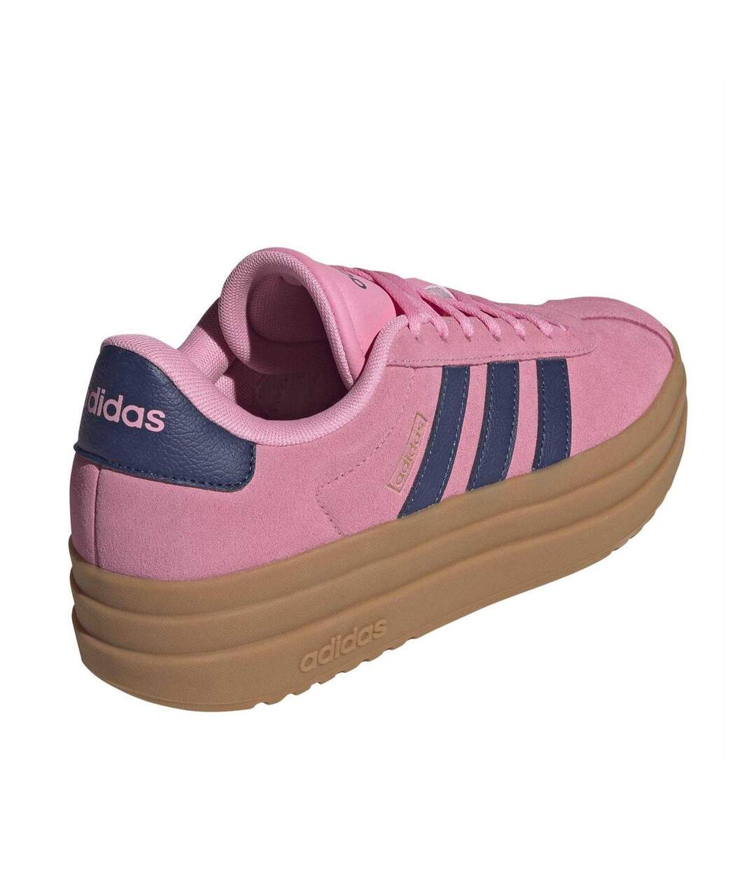 Baskets Court Bold Femme Rose Bleu Marine Adidas-2