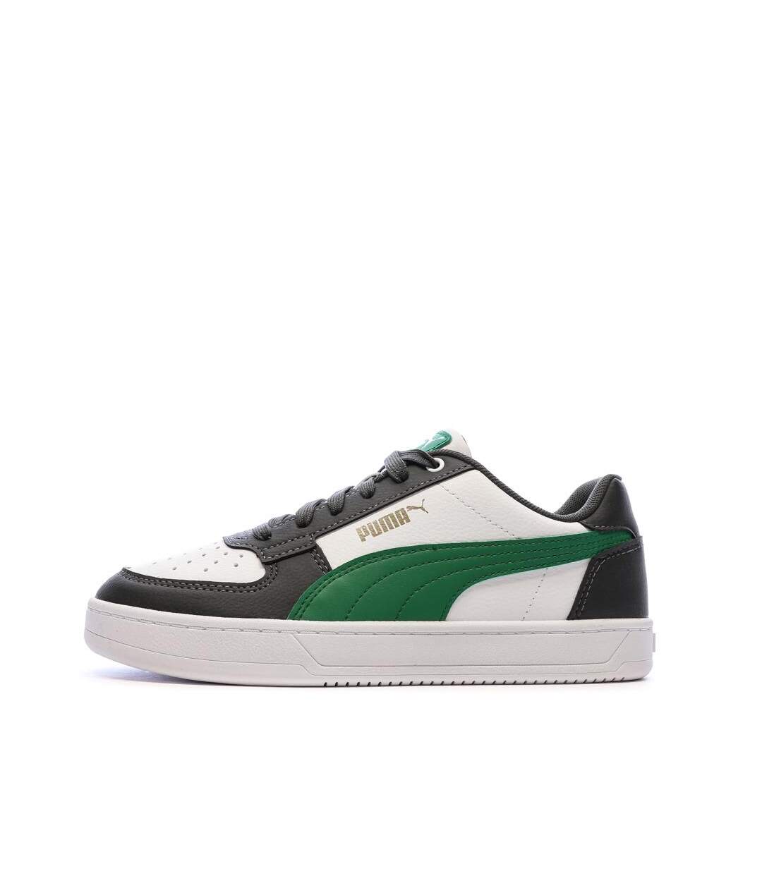 Baskets blanches/noires/vertes femme puma caven 2.0-1