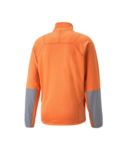 Sweat 1/4 de zip Orange Homme Puma Raincel - L