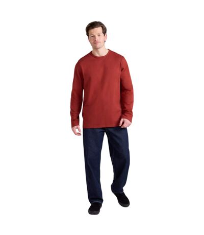 Mens Otis Long-sleeved T-shirt Rust Animal
