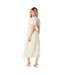 Robe mi-longue femme jaune Dorothy Perkins