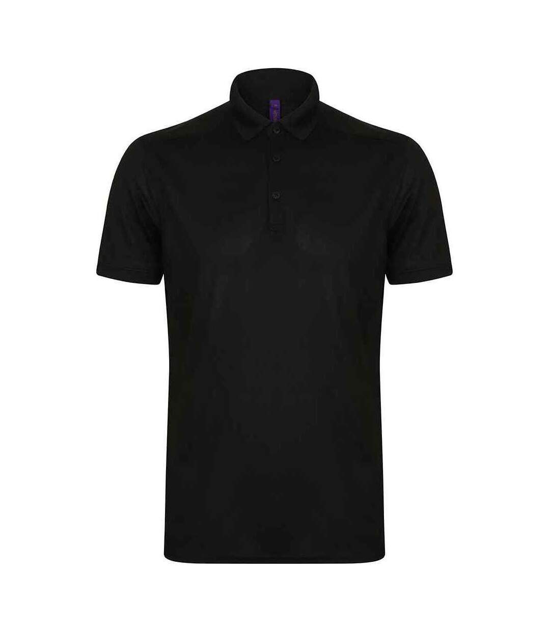 Polo homme noir Henbury-1