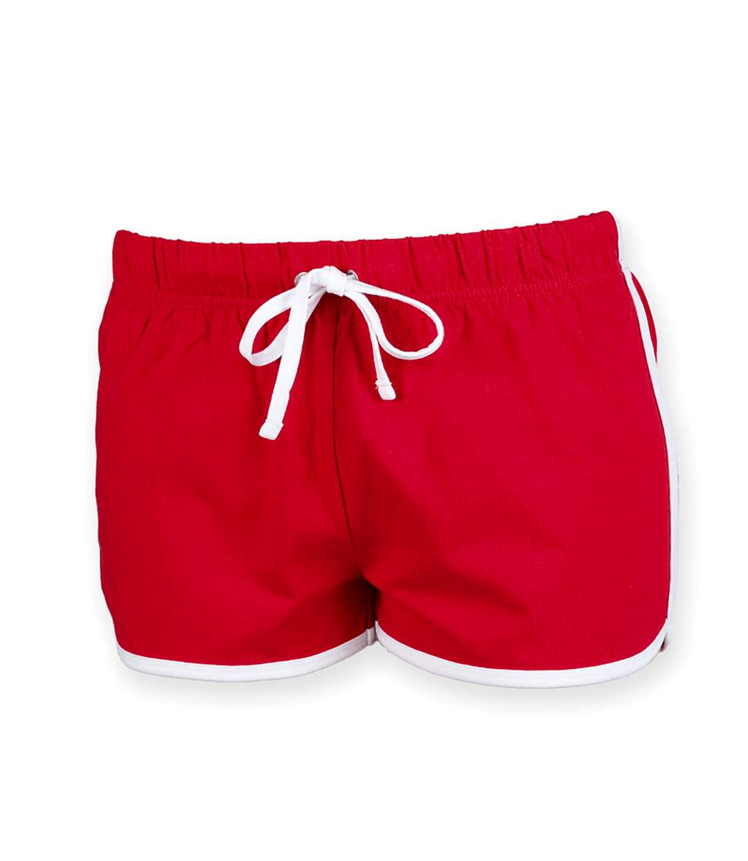 Skinni Fit - Short de sport rétro - Femme (Rouge/Blanc) - UTRW2838