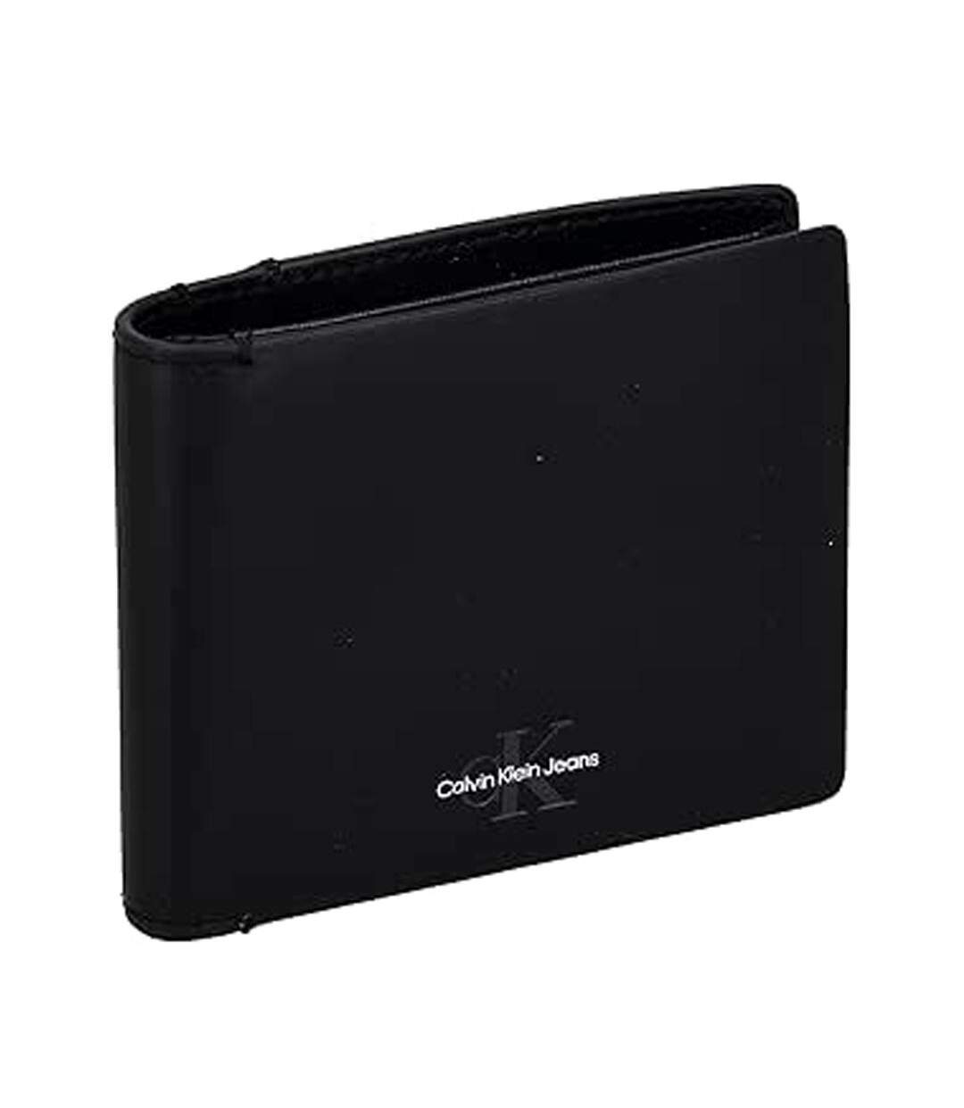 Portefeuille noir homme calvin klein jeans monogram-1