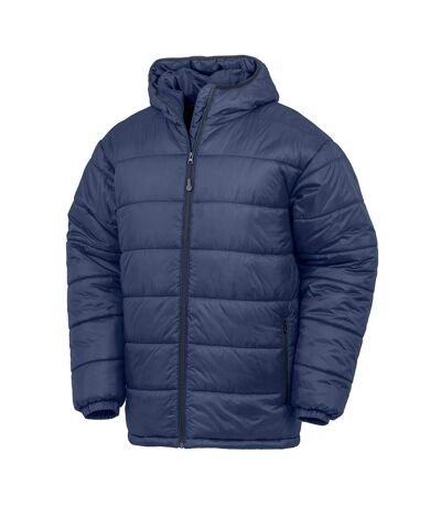 Result Genuine Recycled Unisex Adult Hooded Padded Parka (Navy)