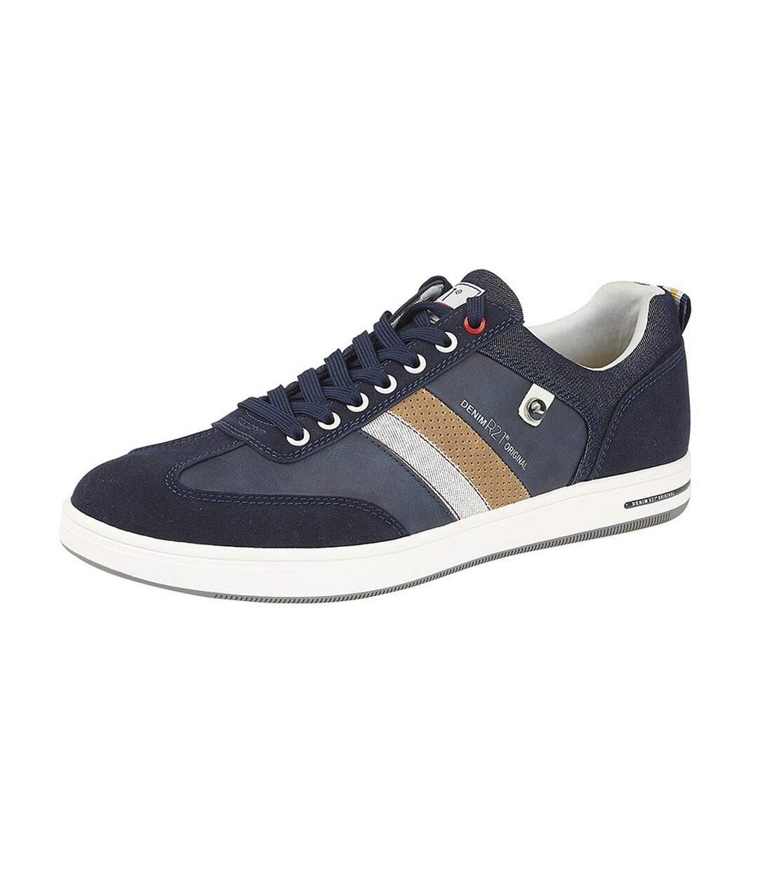 Baskets casual homme bleu marine Route 21