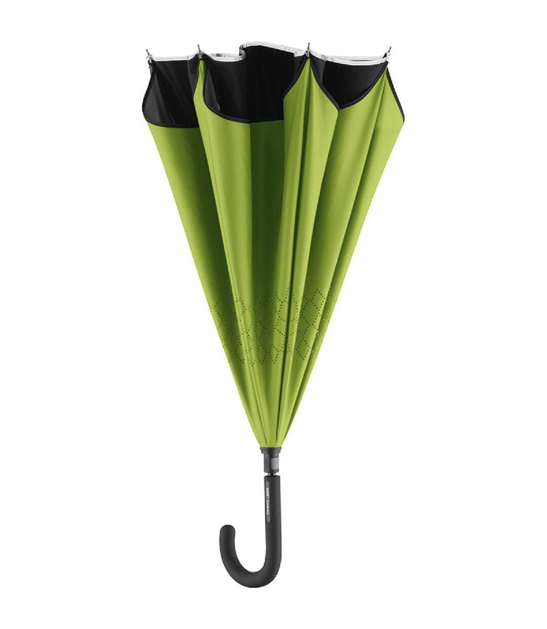 Parapluie standard FP7715 - noir et vert lime-2