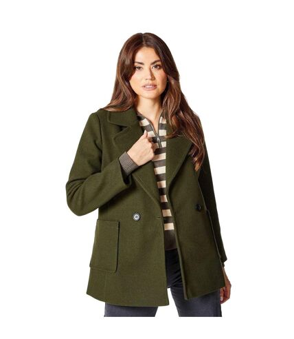 Manteau croisé femme forêt Principles