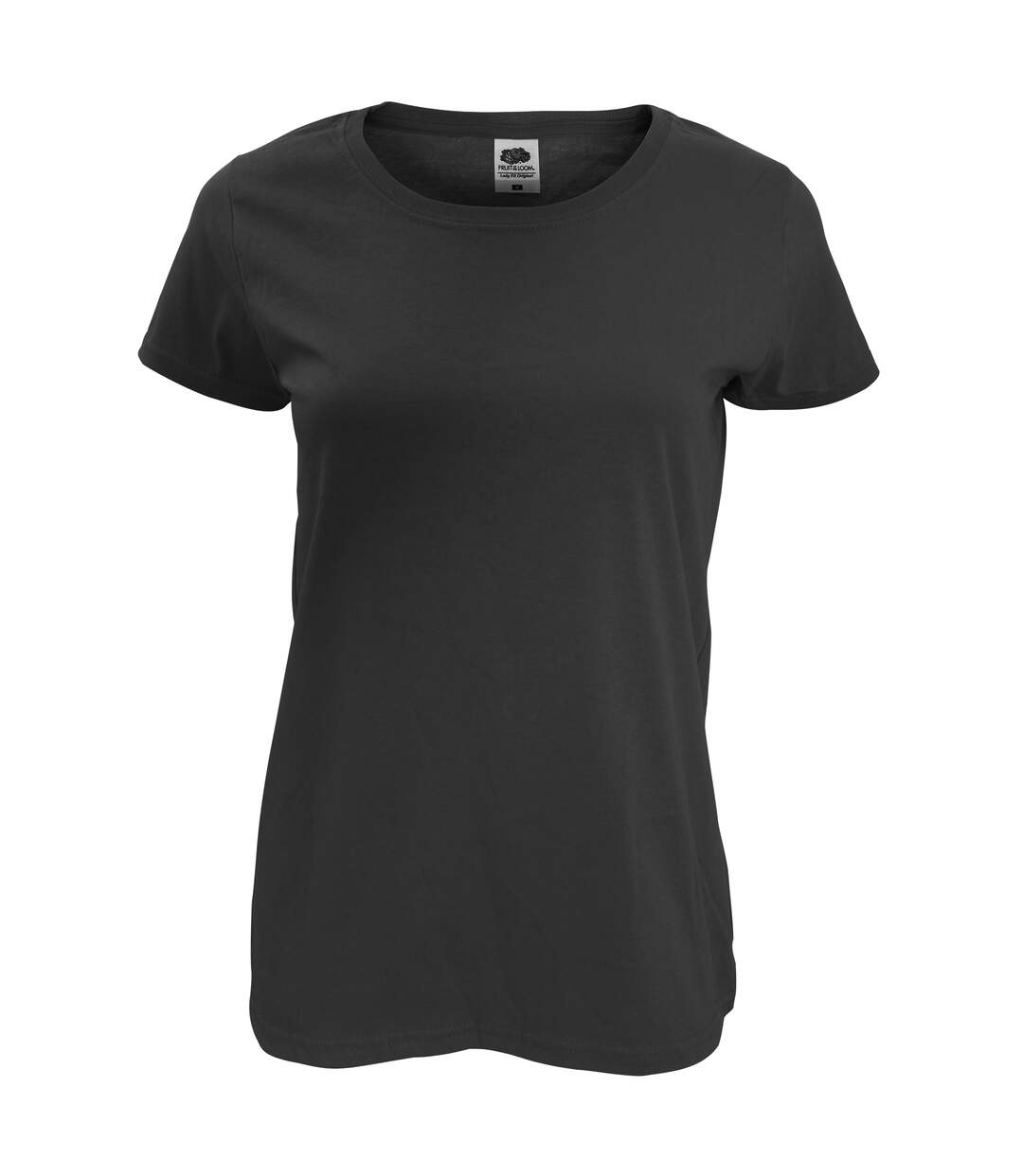 T-shirt femme noir Fruit of the Loom-1