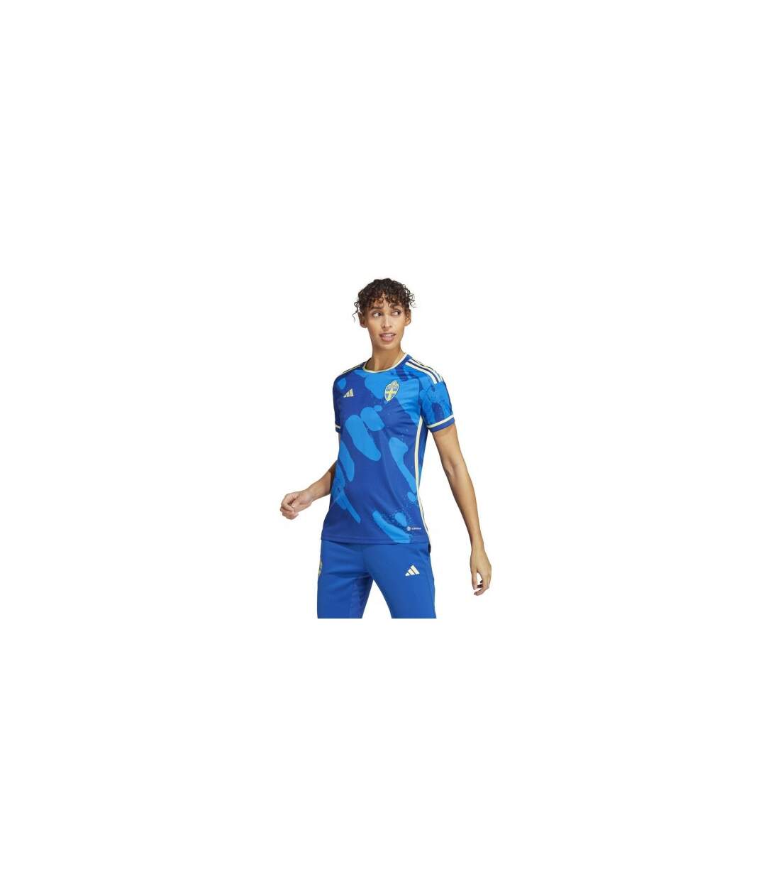 Maillot Extérieur Motif/style Suède Femme Bleu Adidas-1