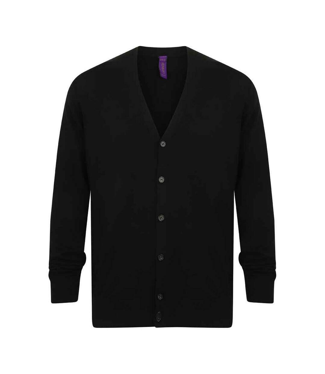 Cardigan homme noir Henbury