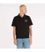 Mens Des Moines 1995 Slipknot Polo Shirt Black Amplified-1
