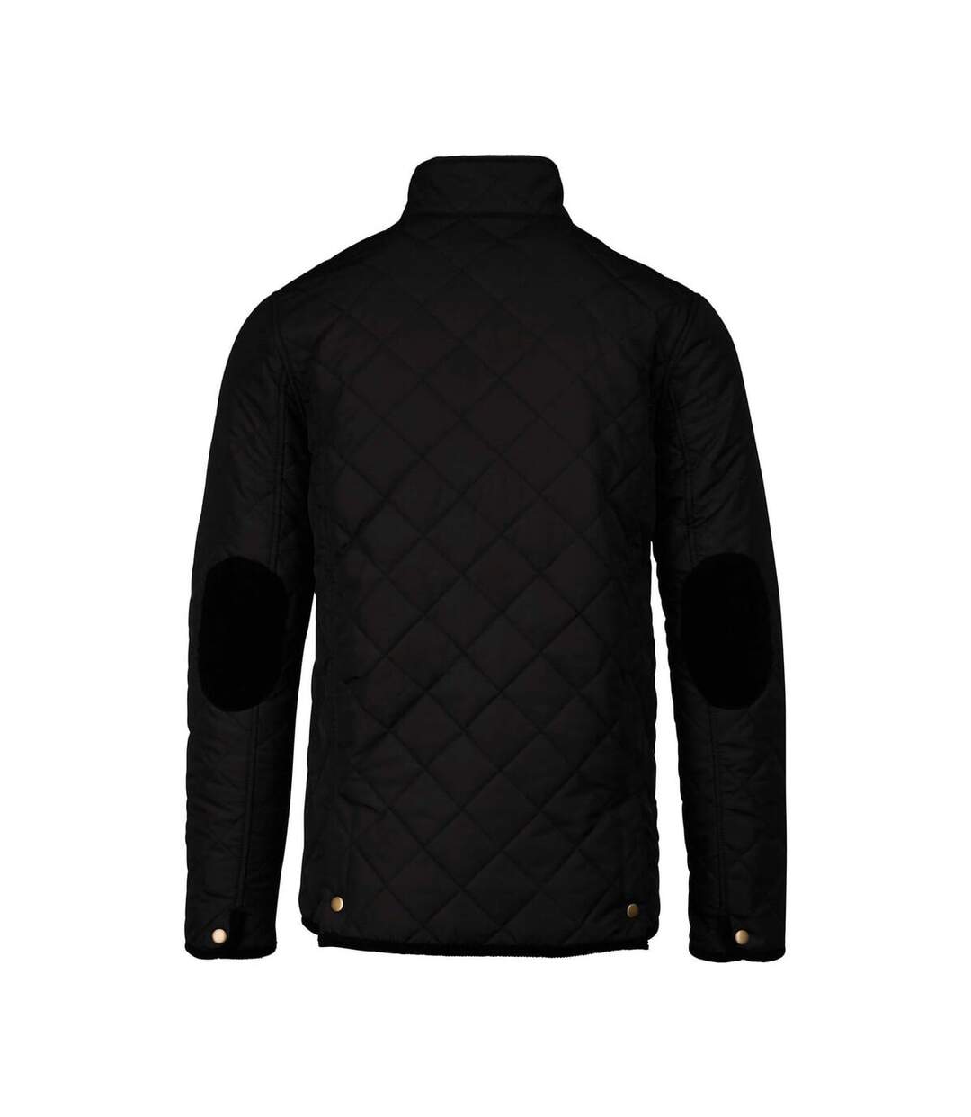 Mens Quilted Jacket Black Black Kariban-2