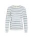 Pull blanc/bleu femme vila vidalo stripe-3