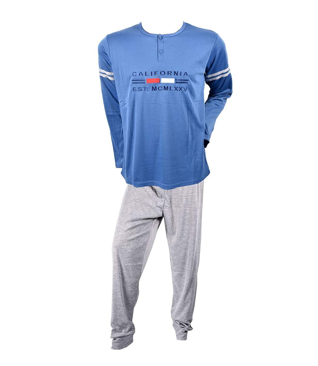 Pyjama Homme Long SWEET SECRET Z2849 CALIFORNIA BLEU-1