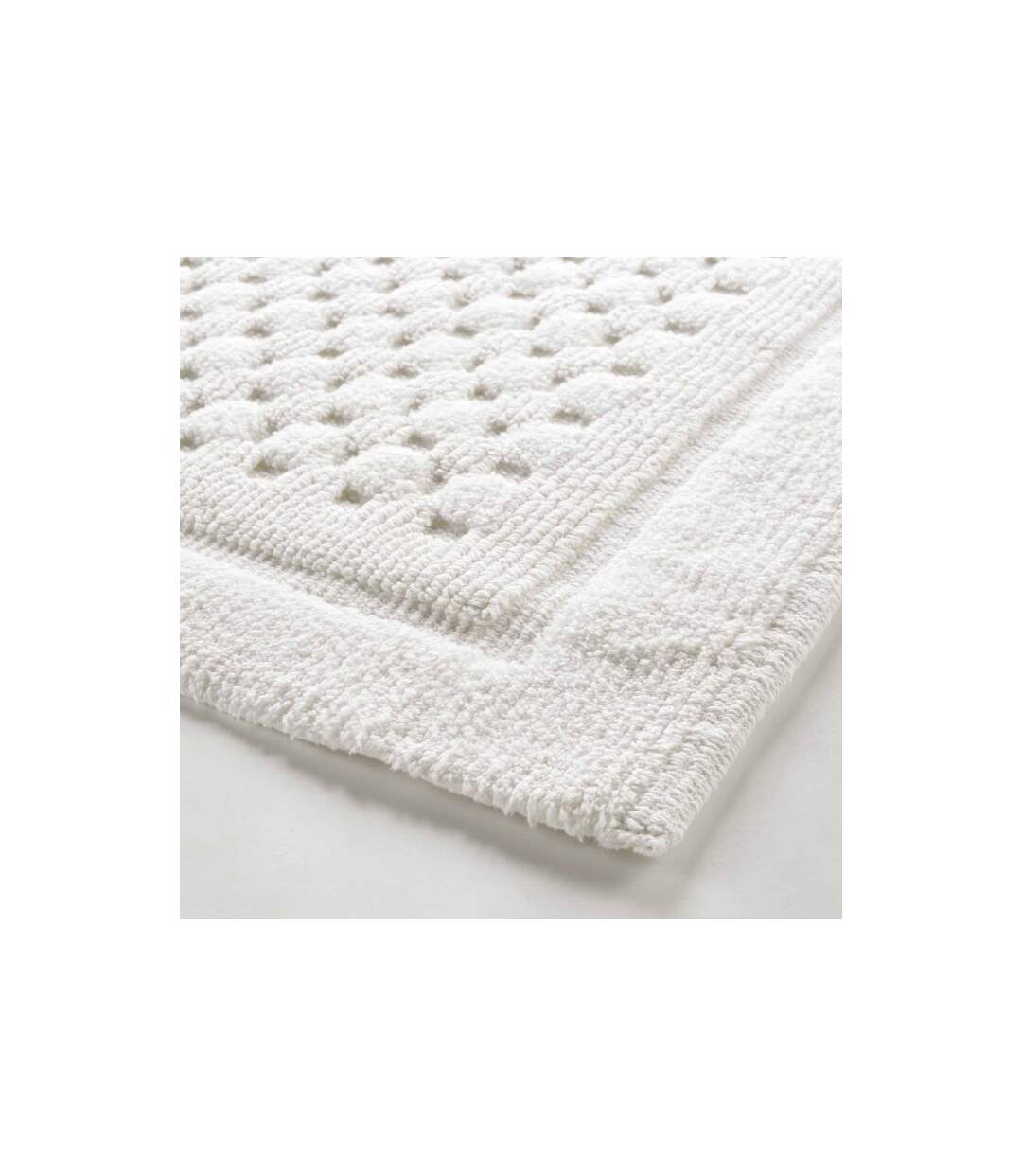 Tapis de Bain Jacquard Damaris 50x80cm Blanc-2