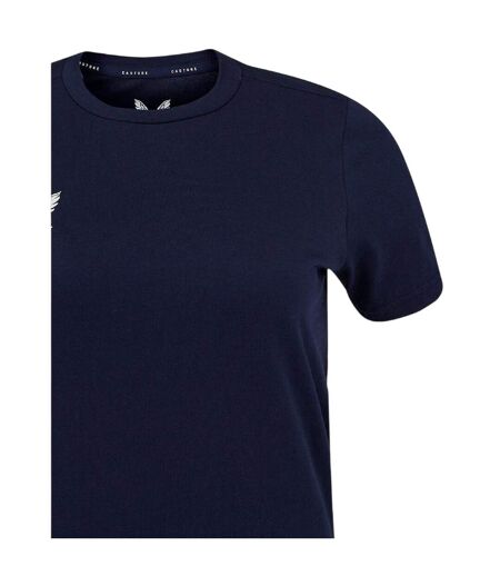 T-shirt Motif/style Logo Femme Bleu Violacé Castore