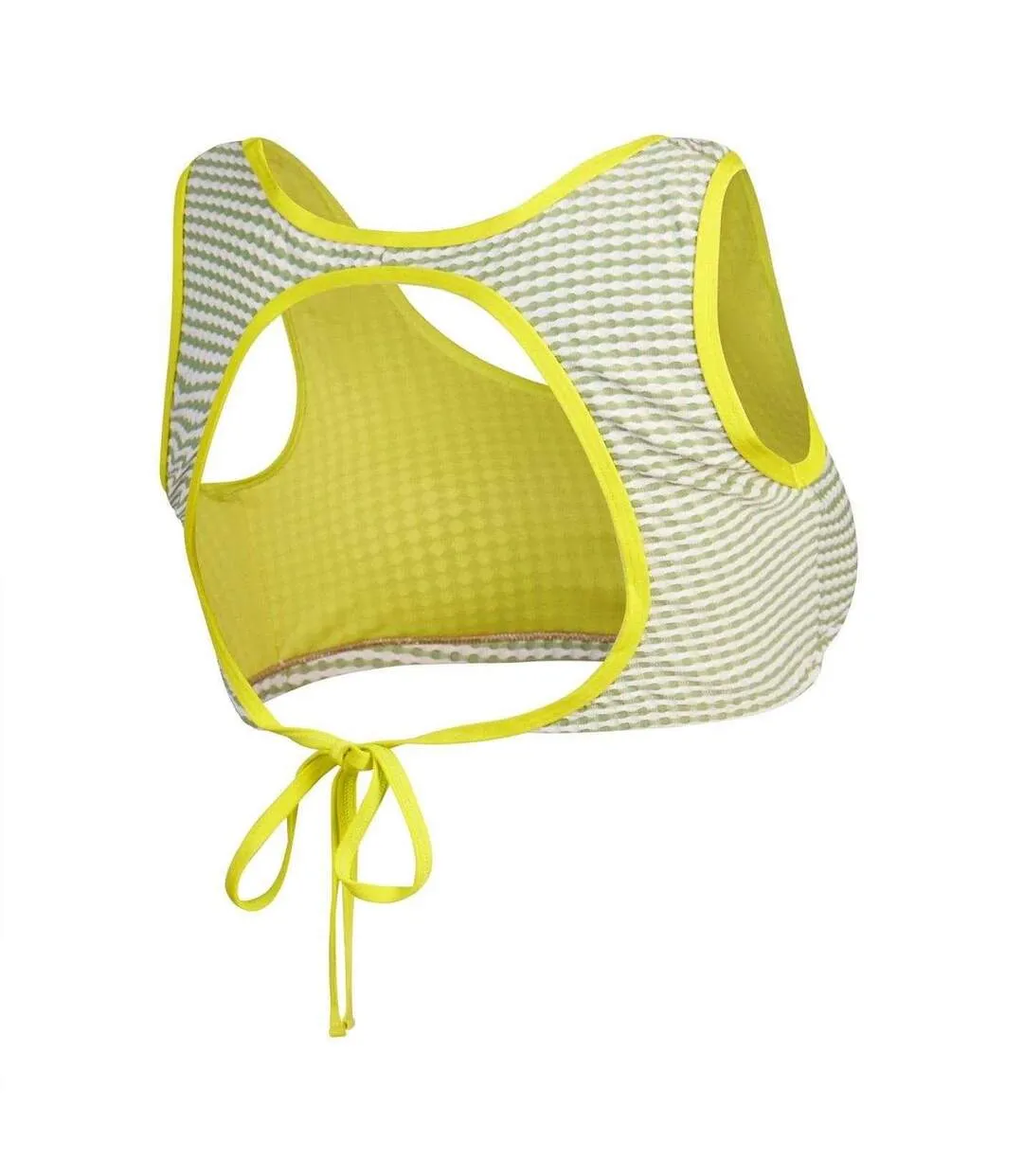 Haut De Maillot De Bain Motif/style Rayures Horizontales Femme Jaune À Rayures Speedo-4