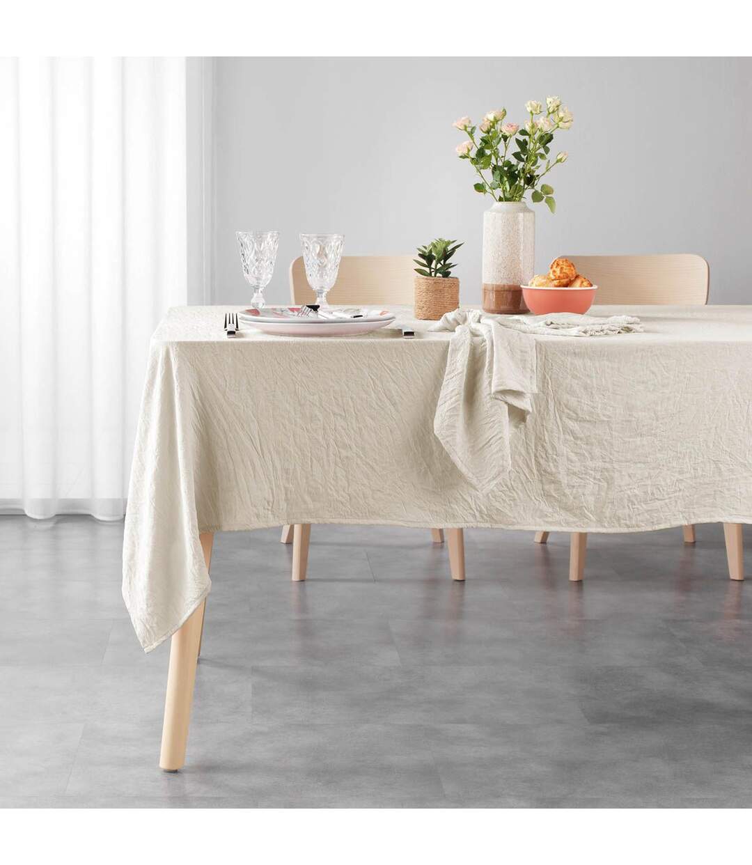 Nappe Microfibre Suzy 140x240cm Naturel-3