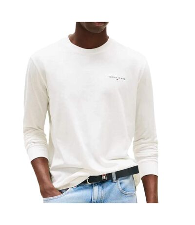 T-Shirt manches longues blanc homme tommy hilfiger chest - l
