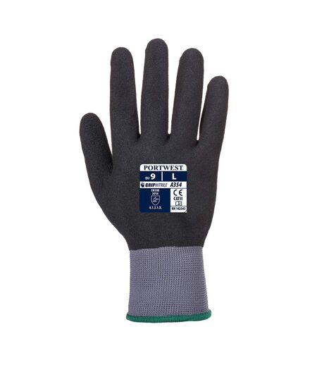 Unisex adult a354 dermiflex ultra pro grip gloves s black Portwest