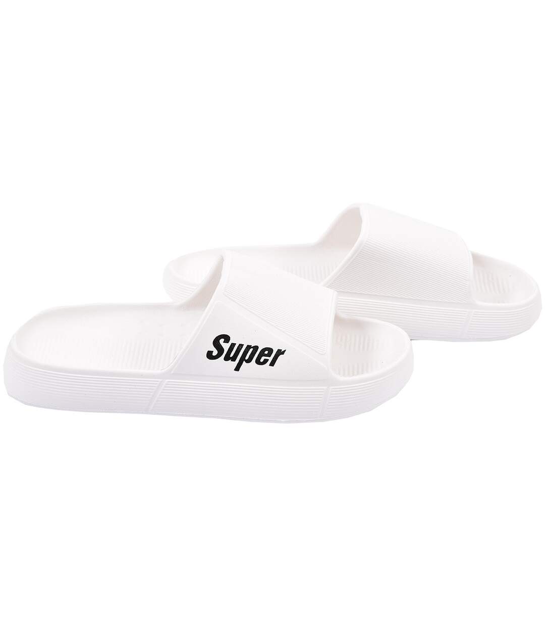 Claquette Femme SUPER SD8157 BLANC-3