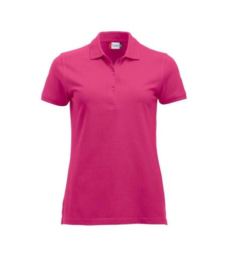 Womens/ladies Marion Polo Shirt Bright Cerise Clique