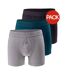Boxers Presto Homme Gris Clair Vert Foncé Noir Iguana-1