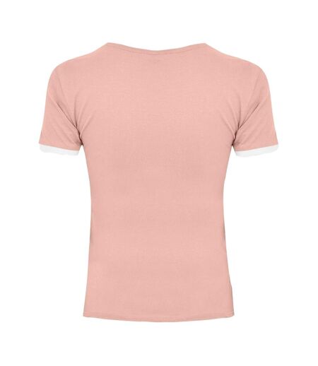 Womens/ladies Trinkey Ringer T-shirt Pink Jack Wills