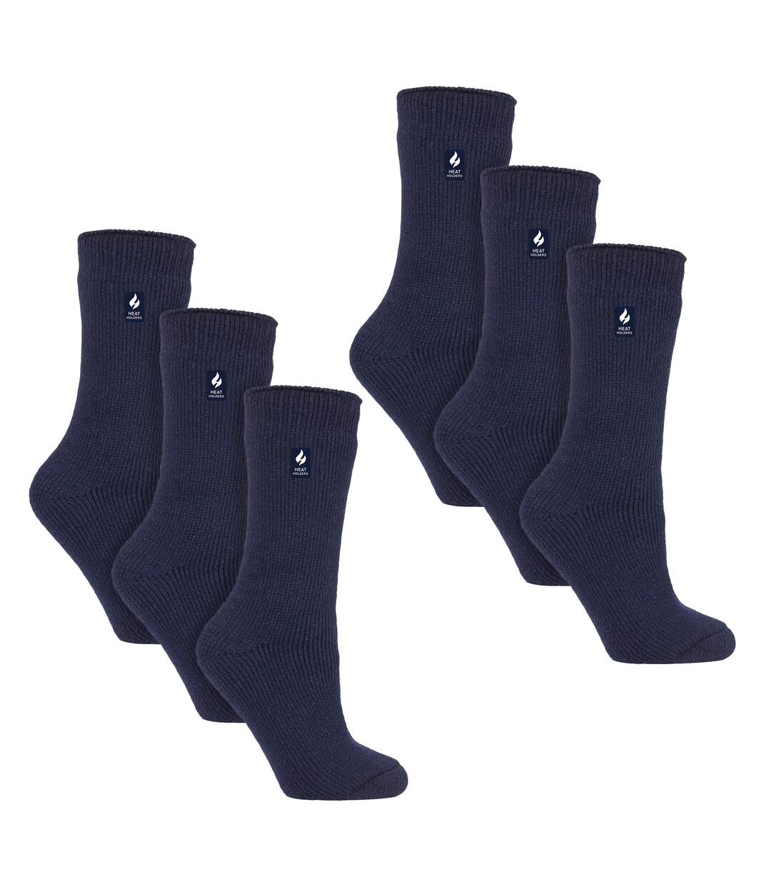 Heat Holders - 6 paires de chaussettes thermiques d'hiver épaisses pour dames-1