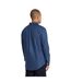 Chemise À Boutons Manches Longues Motif/style Rétro Homme Blanc Turquoise Farah-3