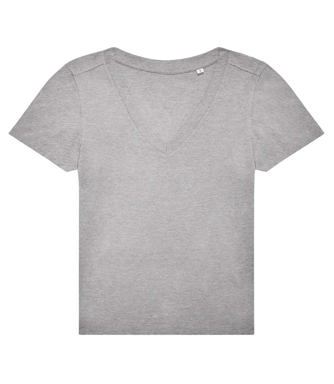 Womens/ladies #e150 v neck t-shirt sport grey B&C-1