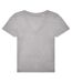 Womens/ladies #e150 v neck t-shirt sport grey B&C-1