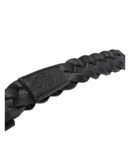 Ceinture noire femme superdry woven belt - l