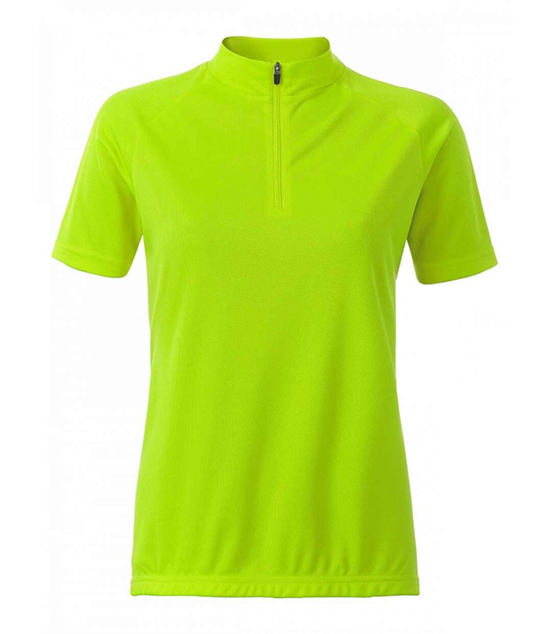 maillot cycliste zippé - FEMME - JN511 - jaune vif-2