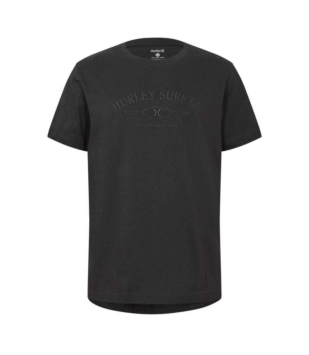 T-shirt Motif/style Surf Homme Noir Hurley-1