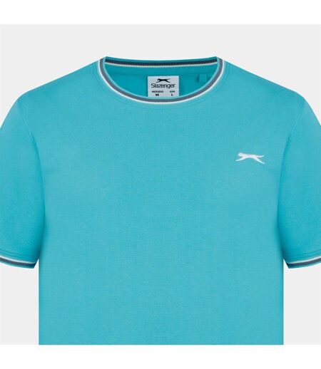 T-shirt Homme Bleu Sarcelle Clair Slazenger
