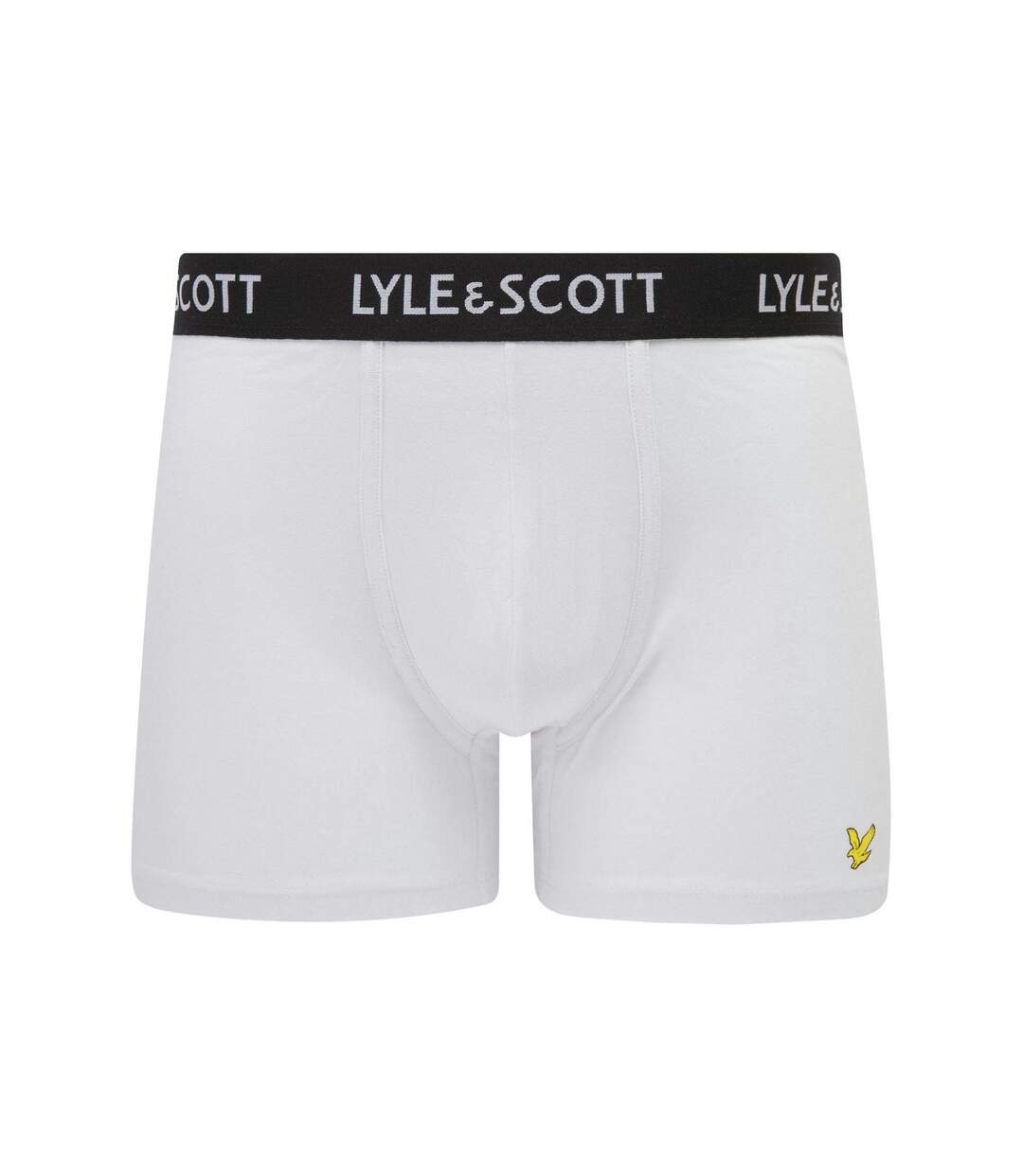Pack Of 3  Mens Ethan Logo Boxer Shorts  Grey Lyle & Scott-2