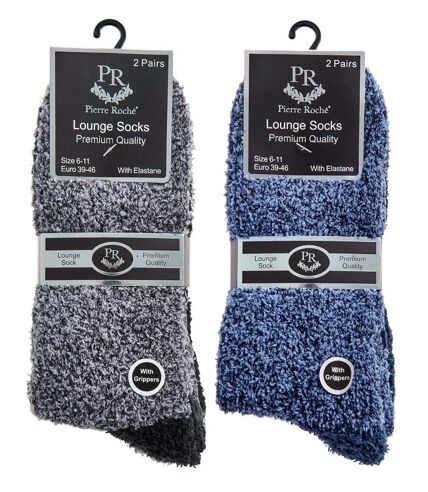 Sock Snob - 4 Paires Homme Chaussettes Polaire Chaudes | Antidérapantes Chaudes