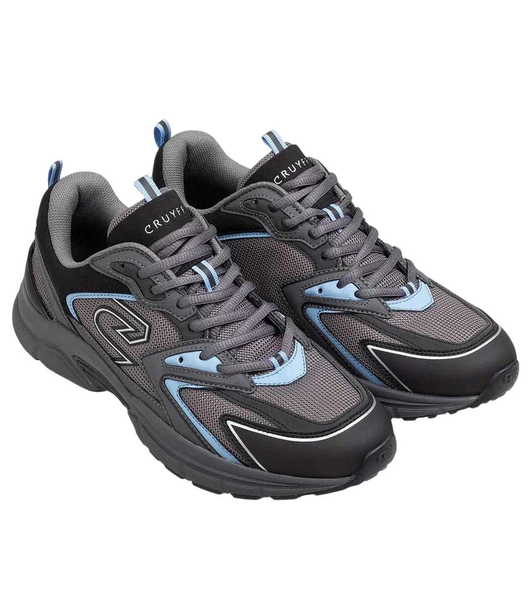Mens Scorpius Logo Low Cut Trainers Grey Blue Cruyff-2