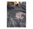 AXONE CHALON1G - Tee-shirt gris manches longues col V avec imprimé devant et fentes latérales-3