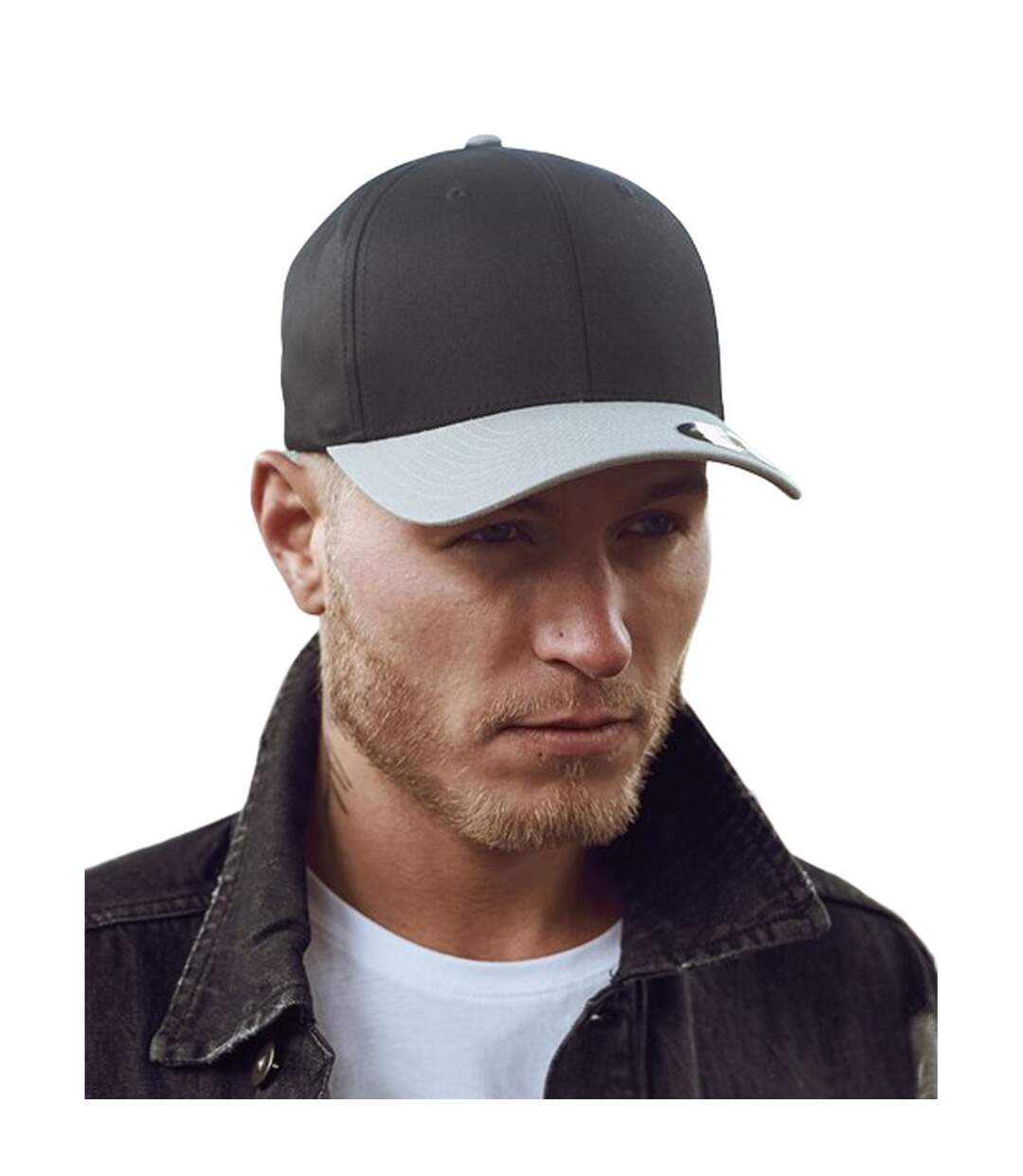 Casquette adulte noir / argenté Flexfit-2