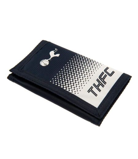 Tottenham Hotspur FC Touch Fastening Fade Design Nylon Wallet (Black/White) (4.7 x 3.2in) - UTTA3735