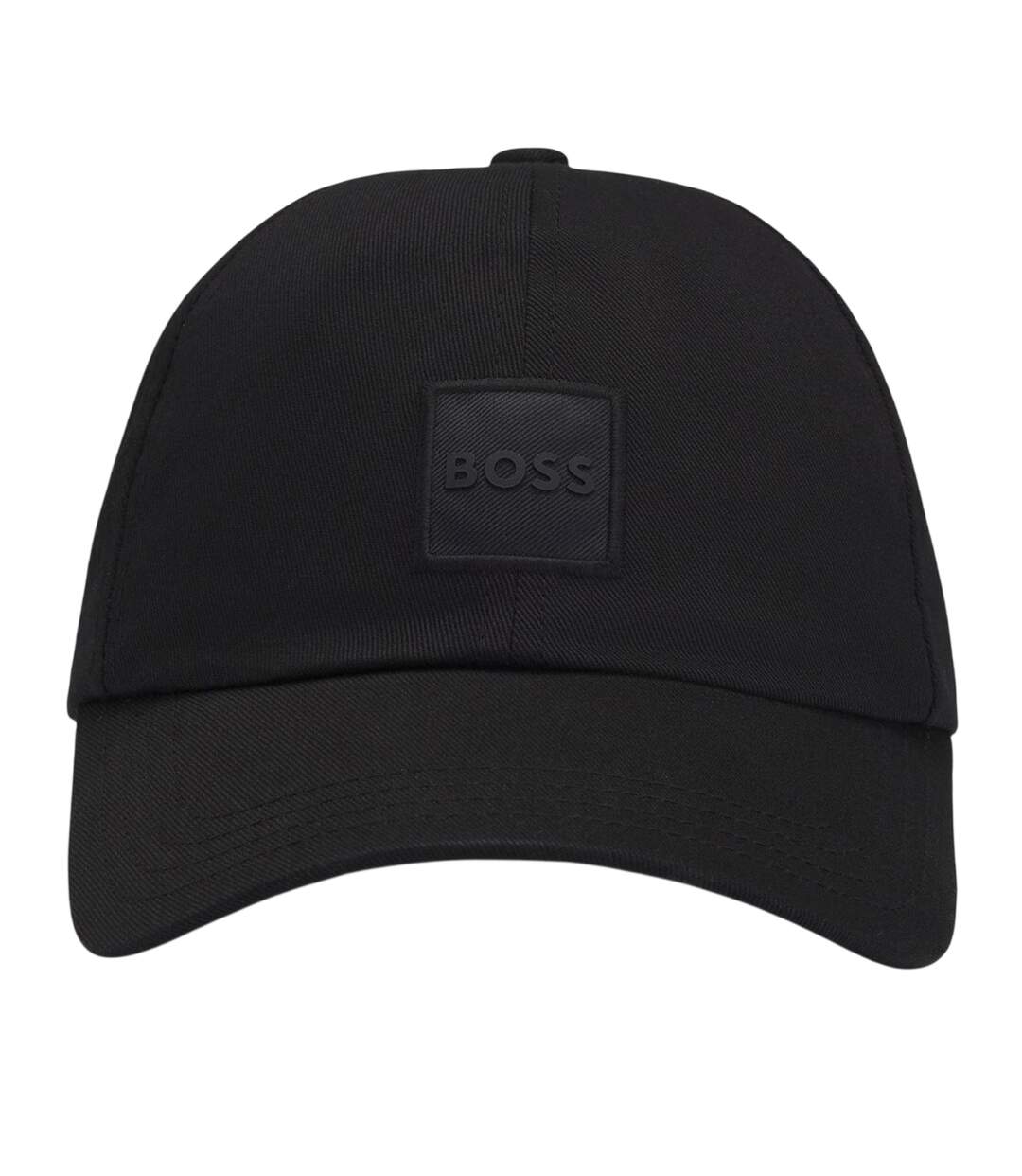 Mens Cotton Baseball Cap Black Boss-1
