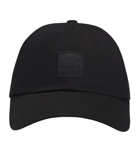 Mens Cotton Baseball Cap Black Boss